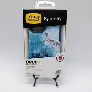 ✨3/$15 NIB OtterBox Symmetry blue white watercolor iPhone 2020 Large pho
